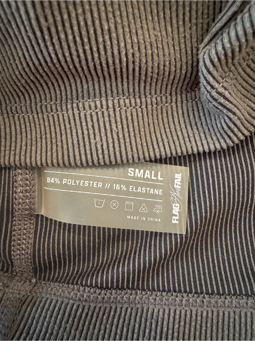 Flag Nor Fail Ribbed Tank - Gray - Picture 4 of 4
